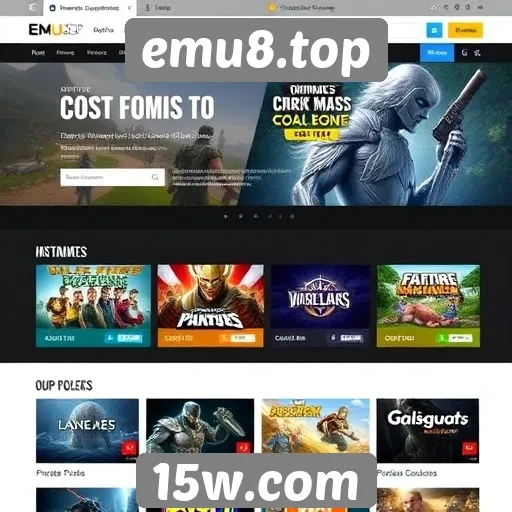 Experiência de usuário no site emu8.top